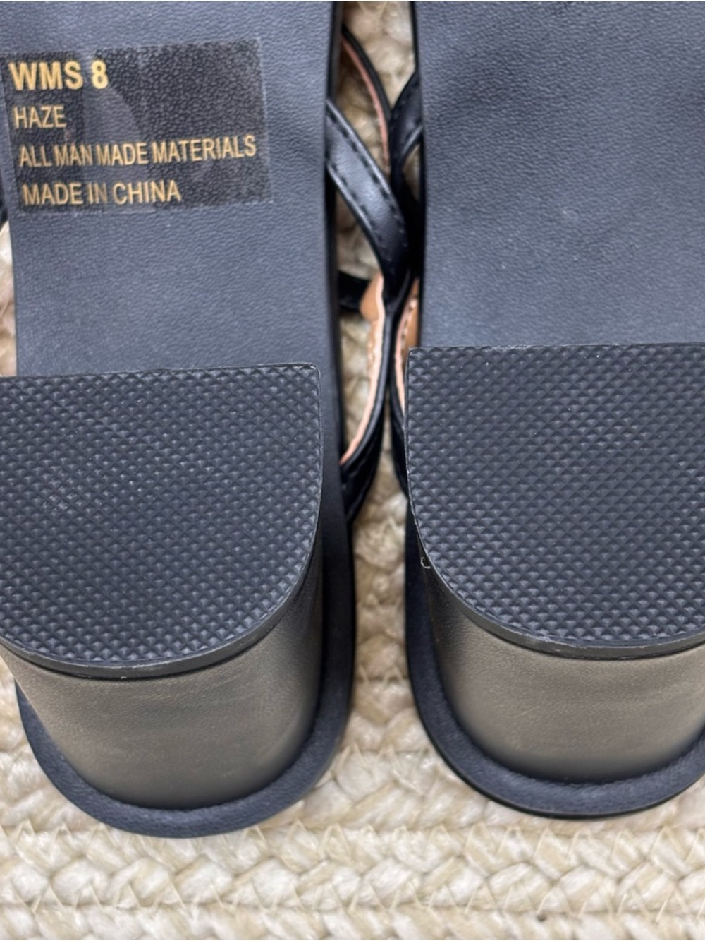 Dolce Vita DV Haze Black Strappy Heels Lace Up 2.75”Block Heel Sandals Sz 8 NEW - Picture 12 of 12